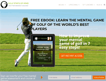 Tablet Screenshot of golfstateofmind.com